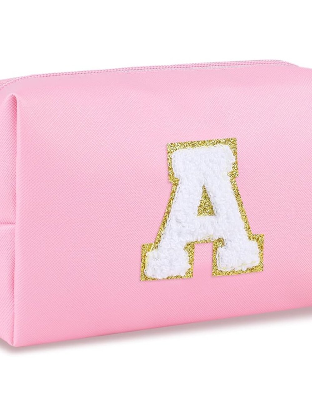 Initial Makeup Bag Personalized Preppy Cosmetic Bag Travel Toiletry Bag Waterpro